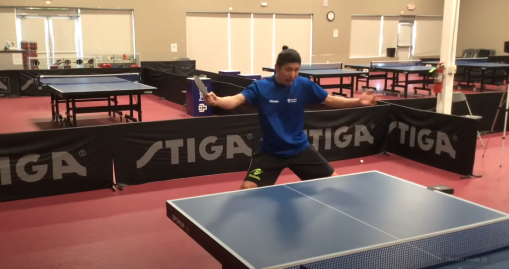 Paddle Palace Pro Table Tennis Tips BH Loop against Underspin